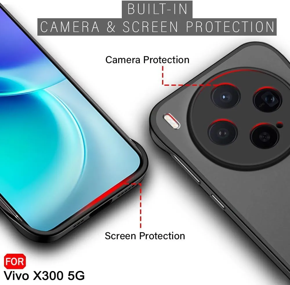Xolia Back Cover for Vivo X300 5G (Black, Plastic, Pack of: 1) — image 3 of 5
