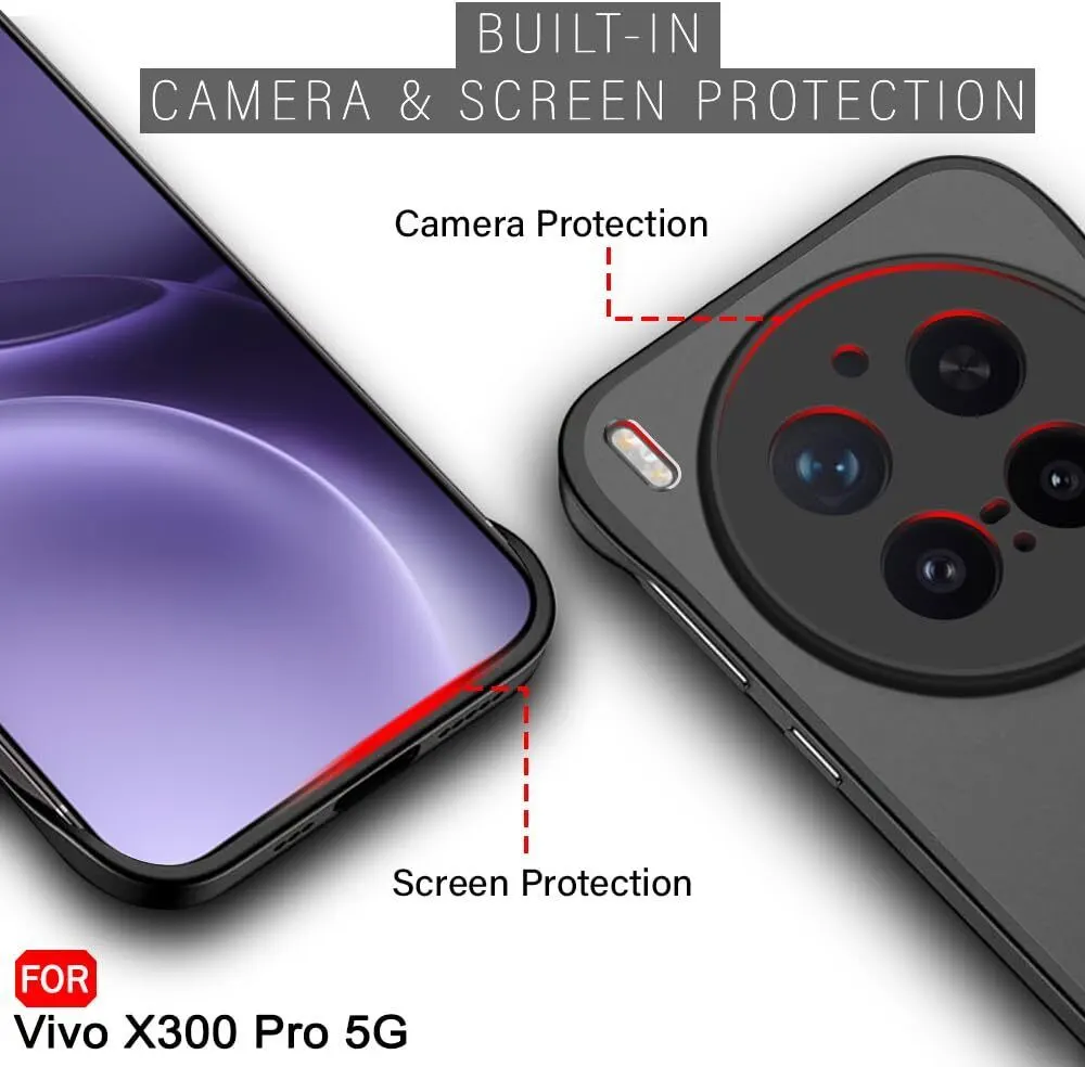 Xolia Back Cover for Vivo X300 Pro 5G (Black, Plastic, Pack of: 1) — image 3 of 5