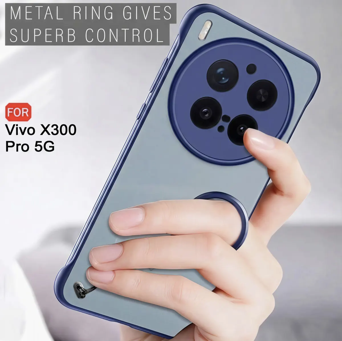 Xolia Back Cover for Vivo X300 Pro 5G (Blue, Plastic, Pack of: 1) — image 4 of 5