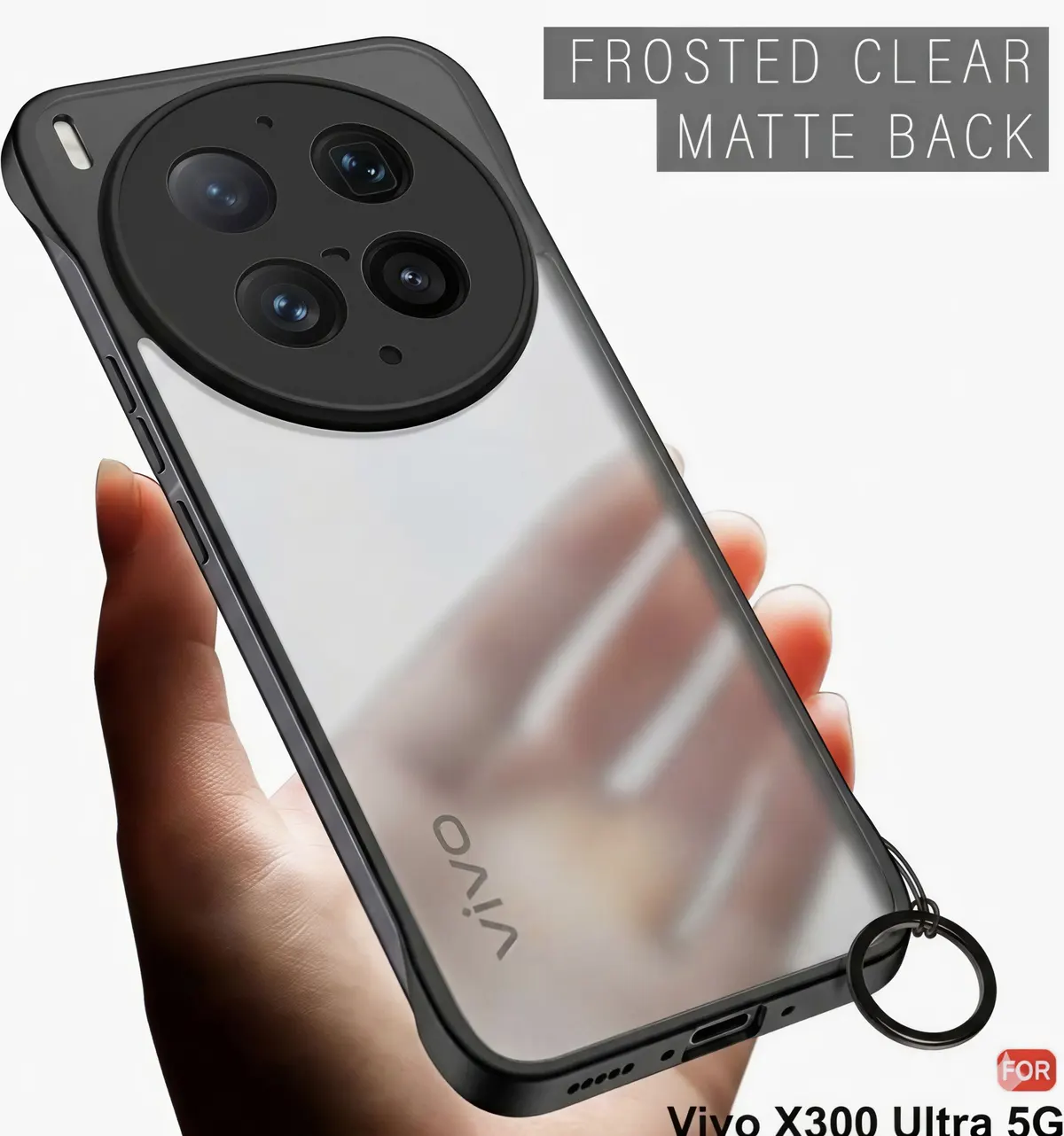 Xolia Back Cover for Vivo X300 Ultra 5G (Black, Plastic, Pack of: 1) — image 5 of 5