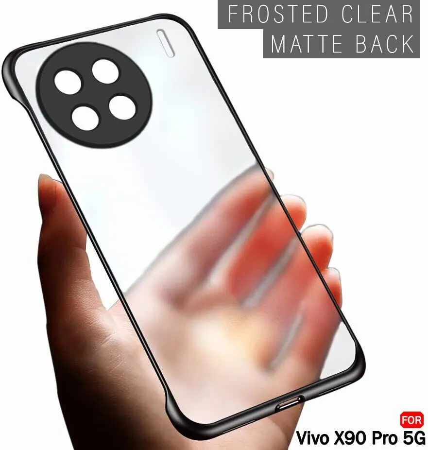 Micvir Back Cover for Vivo X90 Pro 5G (Black, Plastic, Pack of: 1) — image 3 of 5