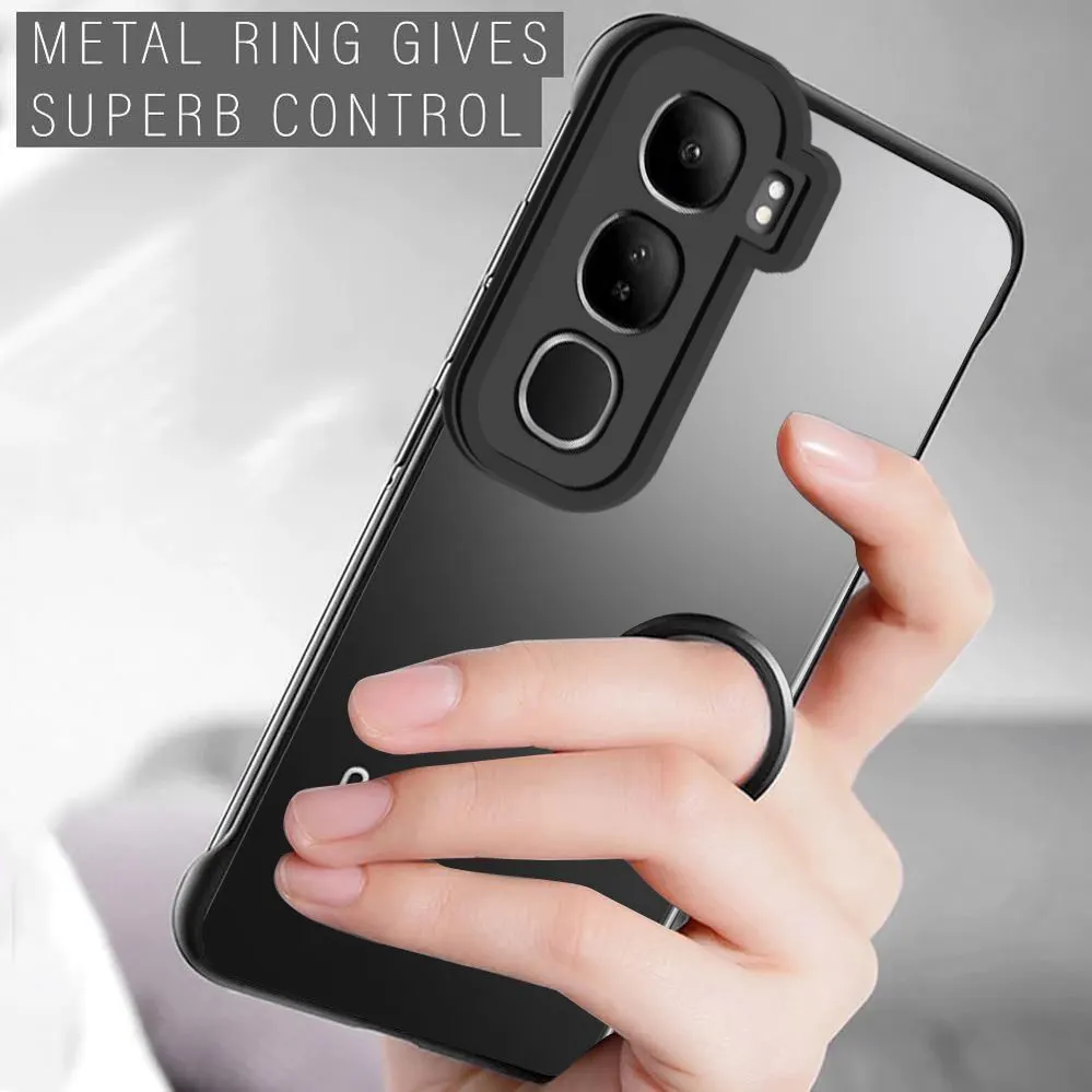 Micvir Back Cover for Vivo Y31 5G (Black, Plastic, Pack of: 1) — image 2 of 5