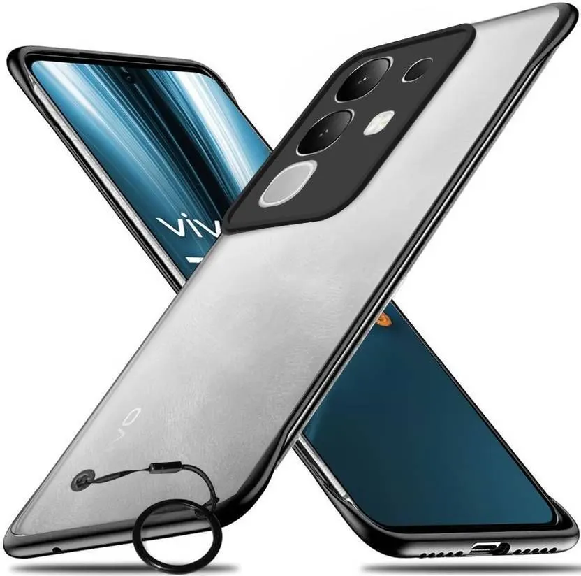 Micvir Back Cover for Vivo Y31 Pro 5G (Black, Pack of: 1)