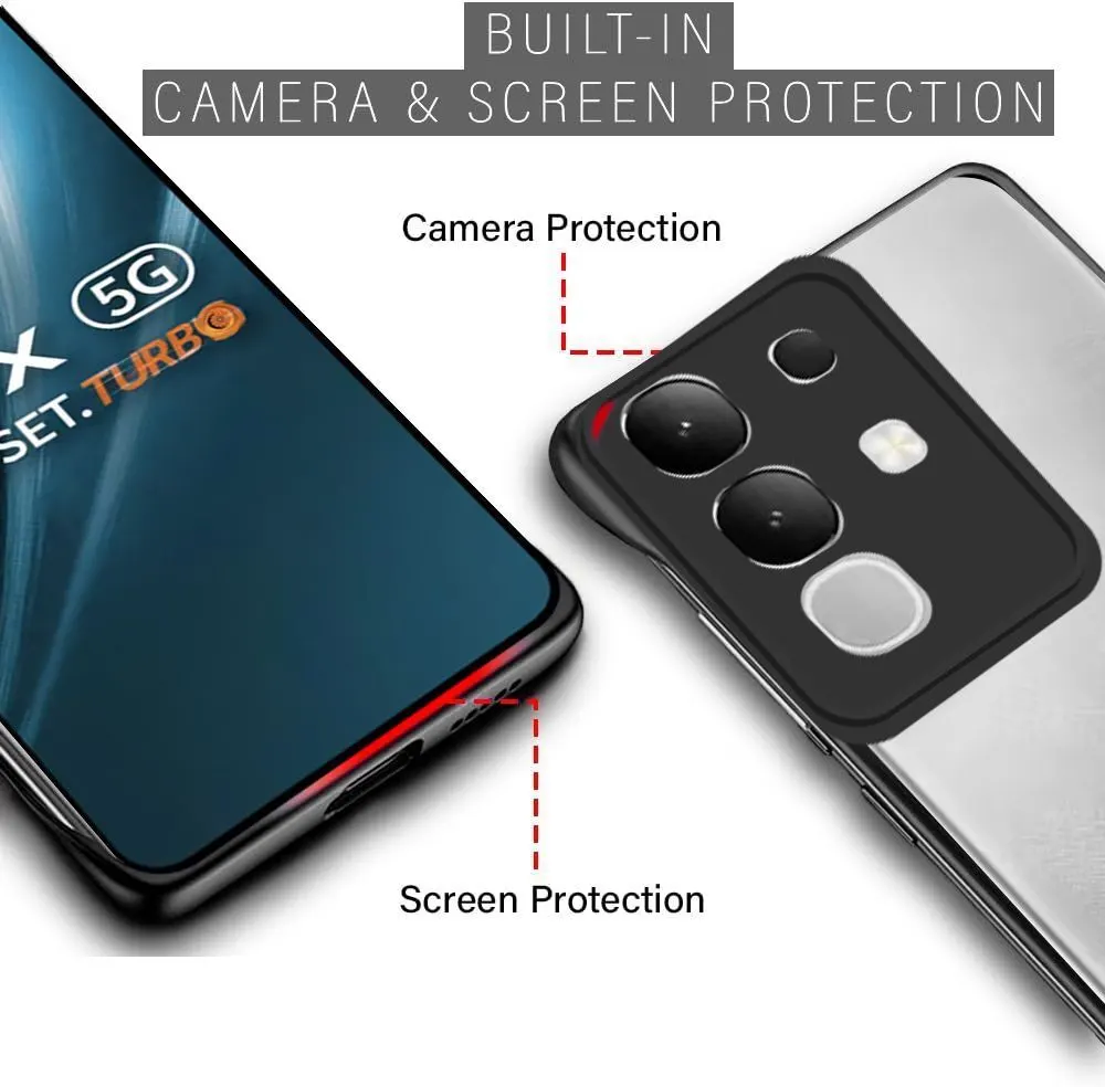 Micvir Back Cover for Vivo Y31 Pro 5G (Black, Pack of: 1) — image 3 of 5
