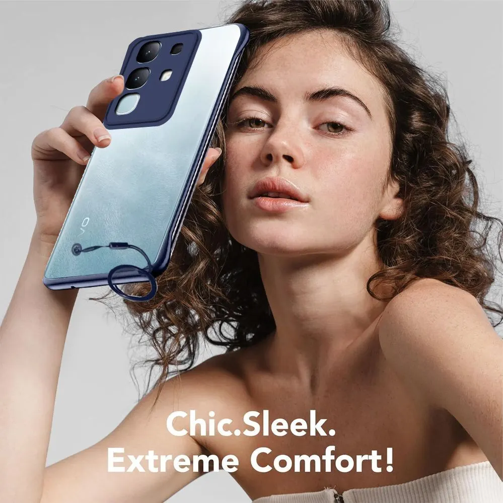 Micvir Back Cover for Vivo Y31 Pro 5G (Blue, Plastic, Pack of: 1) — image 4 of 5