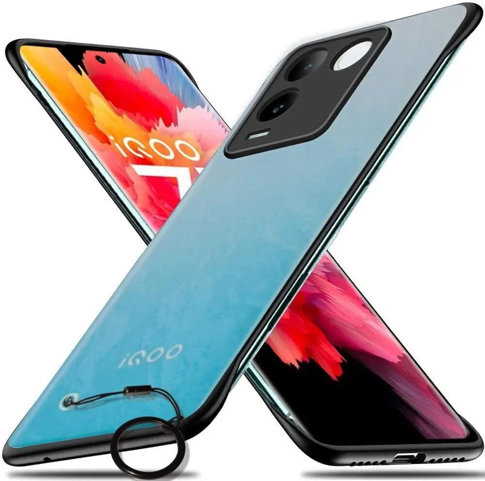 Micvir Back Cover for Vivo T2 Pro 5G (Black, Pack of: 1)