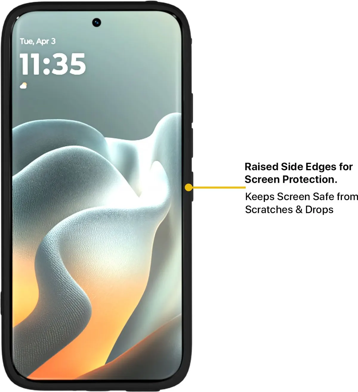 Xolia Back Cover for MOTOROLA Edge 70 Fusion 5G (Black, Camera Bump Protector, Artificial Leather, Pack of: 1) — image 5 of 5