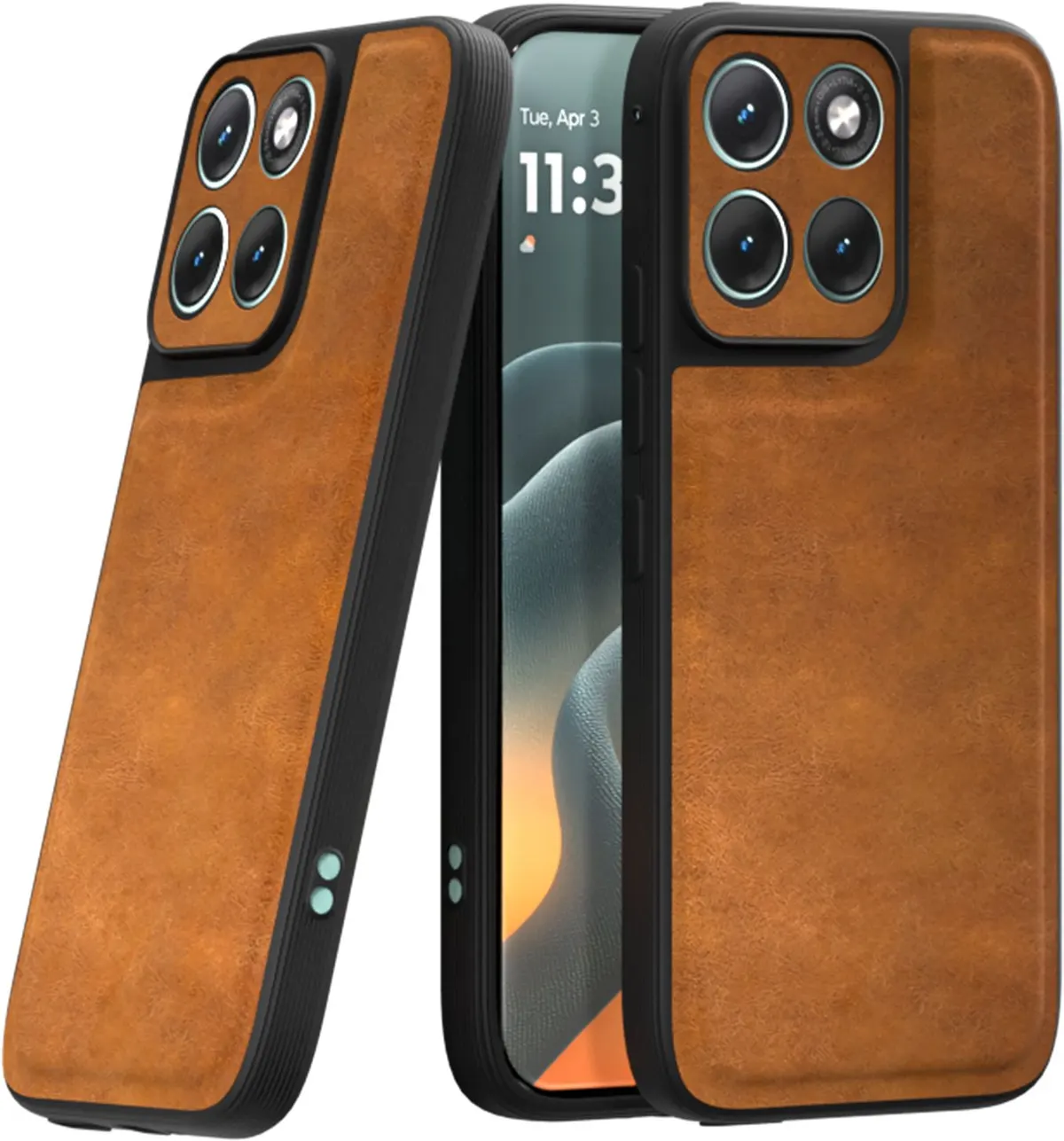 Xolia Back Cover for MOTOROLA Edge 70 Fusion 5G (Brown, Camera Bump Protector, Artificial Leather, Pack of: 1)