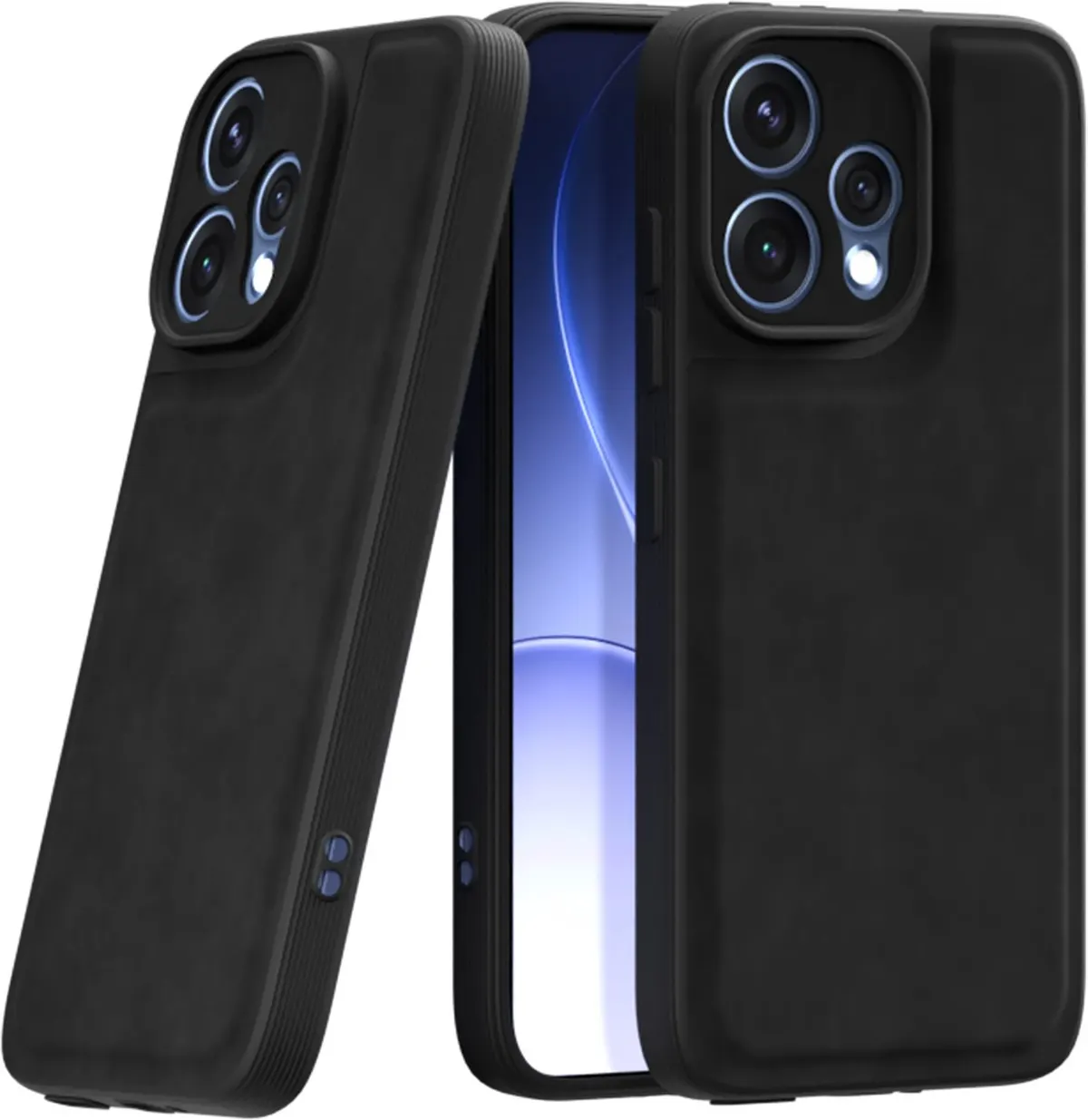 Xolia Back Cover for Oppo Reno 15 5G (Black, Camera Bump Protector, Artificial Leather, Pack of: 1)