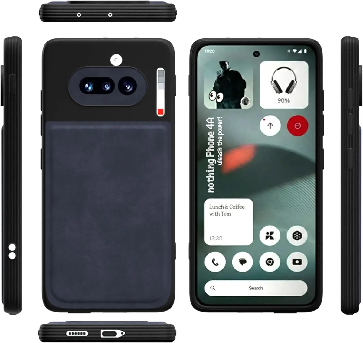 Xolia Back Cover for Nothing Phone 4a 5G (Blue, Camera Bump Protector, Artificial Leather, Pack of: 1) — image 3 of 5