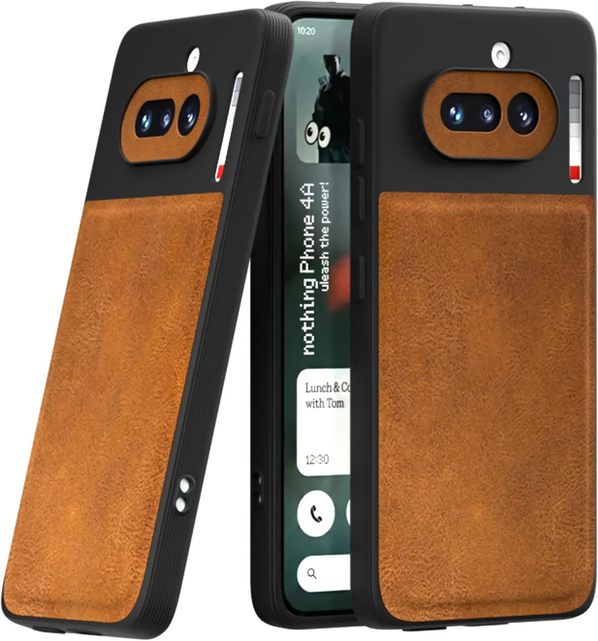 Xolia Back Cover for Nothing Phone 4a 5G (Brown, Camera Bump Protector, Artificial Leather, Pack of: 1)