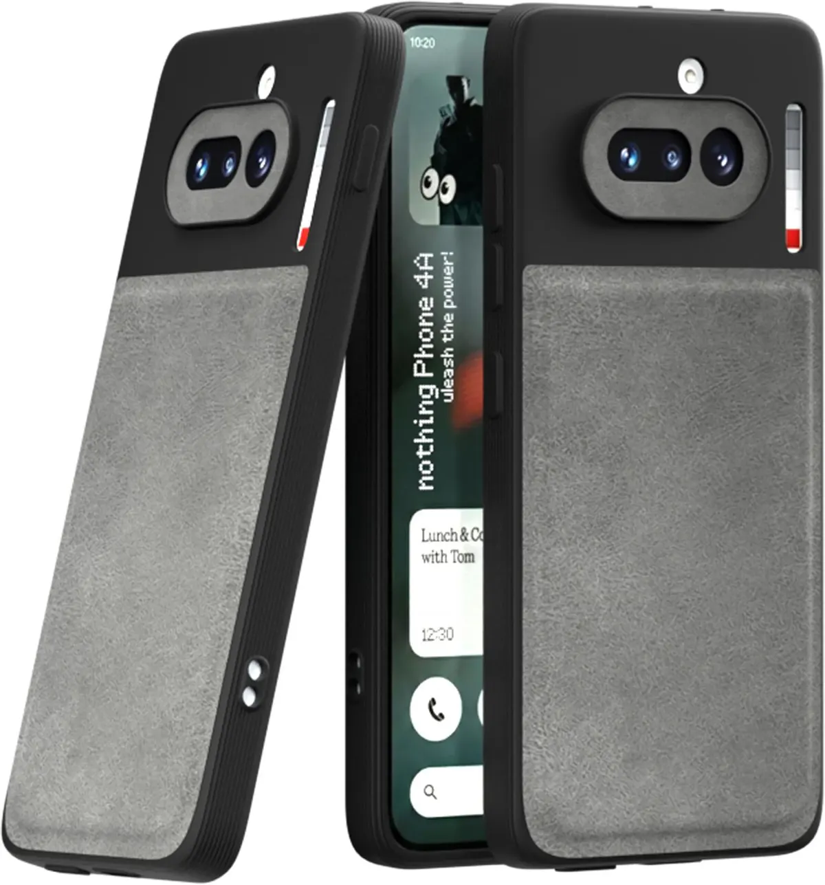 Xolia Back Cover for Nothing Phone 4a 5G (Grey, Camera Bump Protector, Artificial Leather, Pack of: 1)