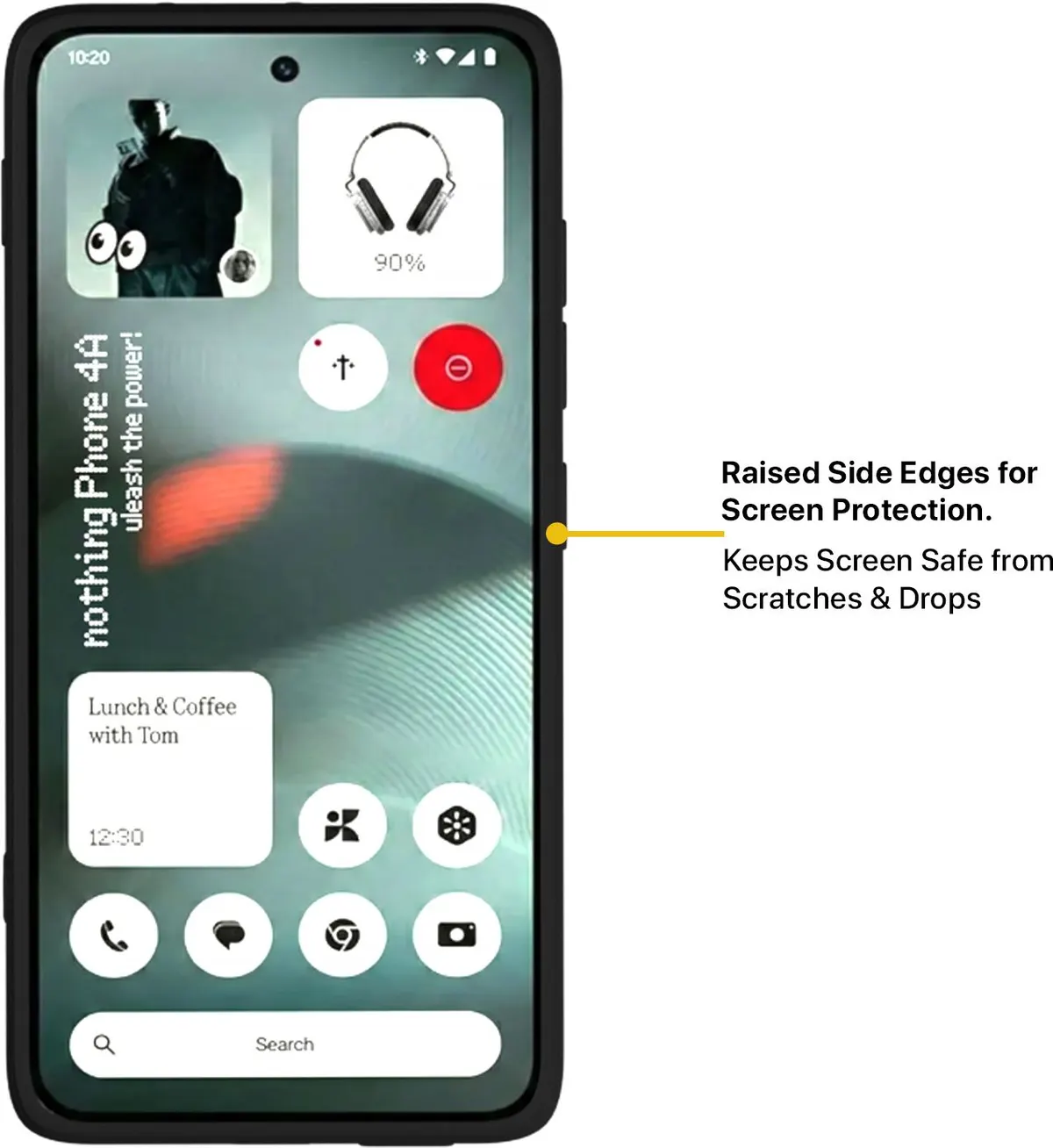 Xolia Back Cover for Nothing Phone 4a 5G (Grey, Camera Bump Protector, Artificial Leather, Pack of: 1) — image 5 of 5