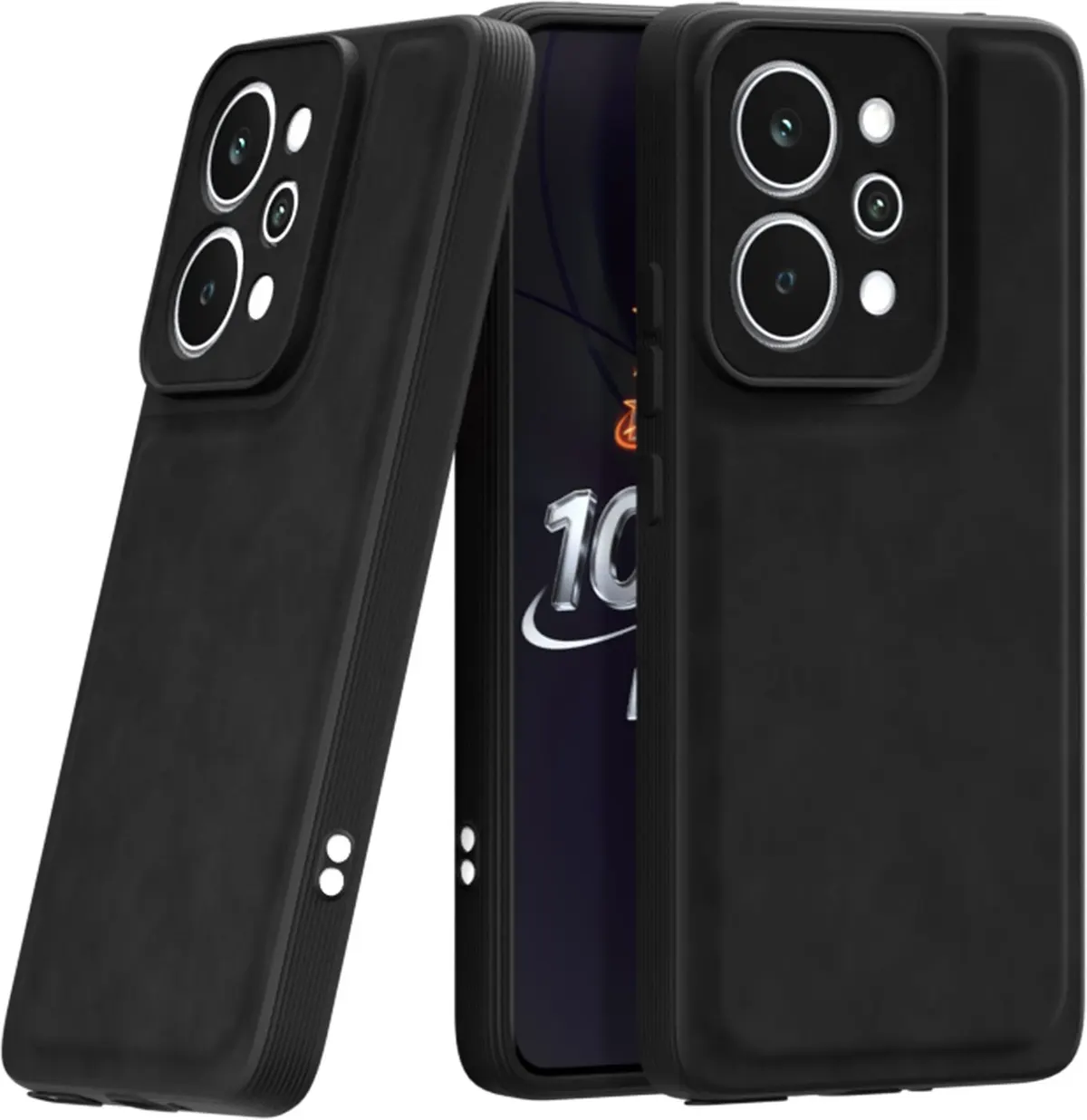 Xolia Back Cover for Realme P4 Power 5G (Black, Camera Bump Protector, Artificial Leather, Pack of: 1)