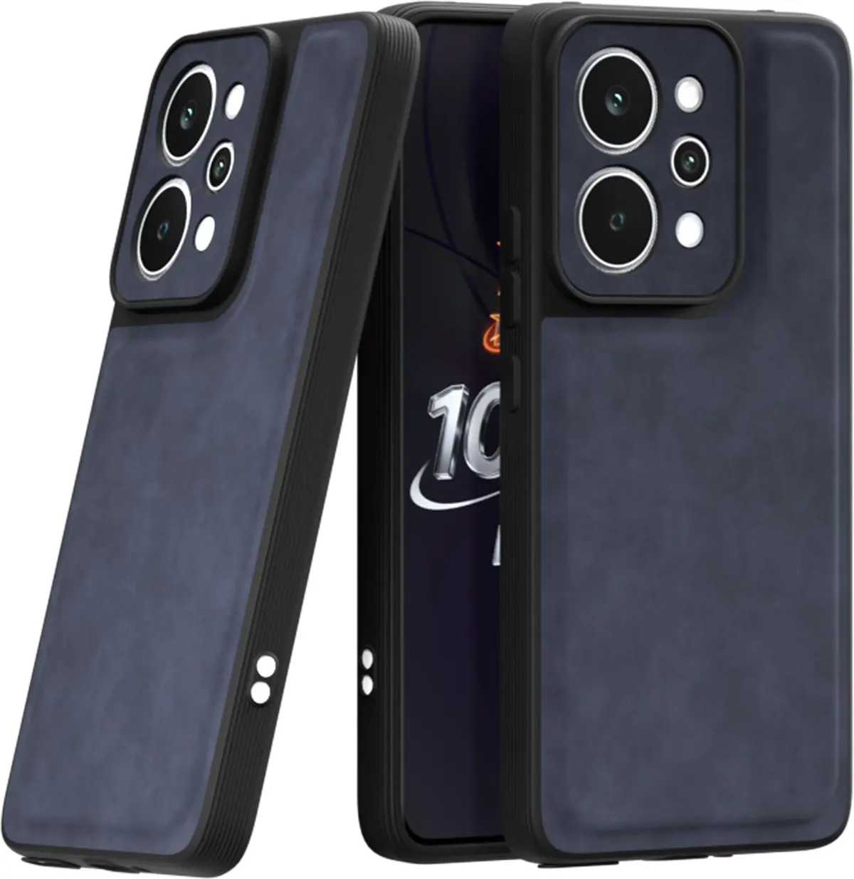 Xolia Back Cover for Realme P4 Power 5G (Blue, Camera Bump Protector, Artificial Leather, Pack of: 1)