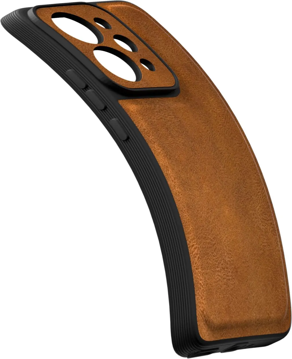 Xolia Back Cover for Realme P4 Power 5G (Brown, Camera Bump Protector, Artificial Leather, Pack of: 1) — image 3 of 4