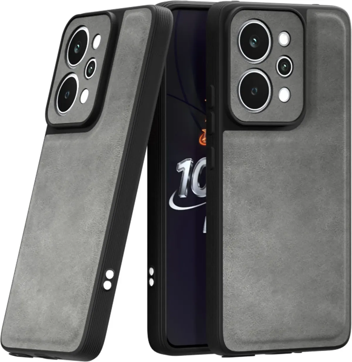 Xolia Back Cover for Realme P4 Power 5G (Grey, Camera Bump Protector, Artificial Leather, Pack of: 1)