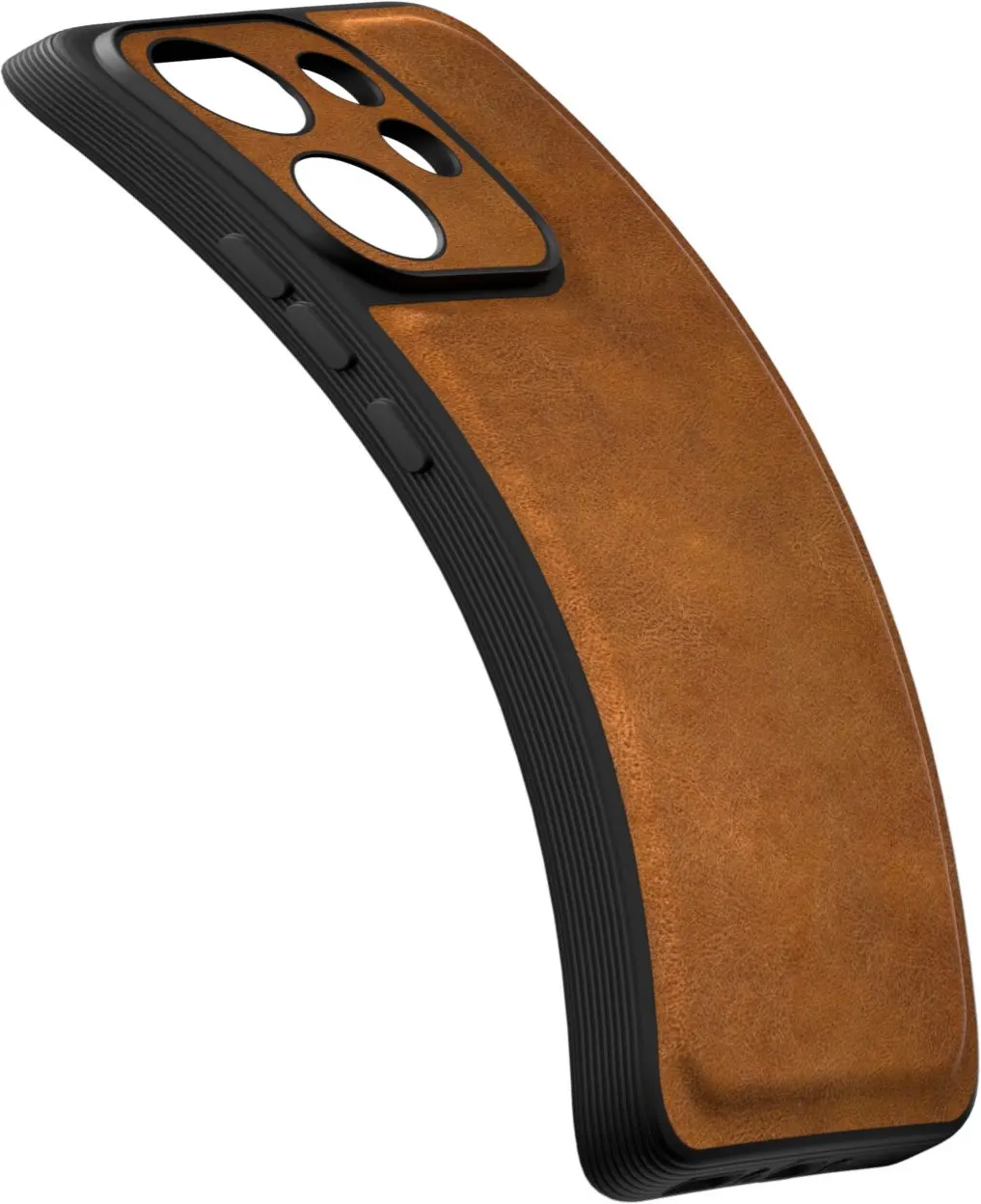 Xolia Back Cover for Vivo V60 5G (Brown, Camera Bump Protector, Artificial Leather, Pack of: 1) — image 4 of 5