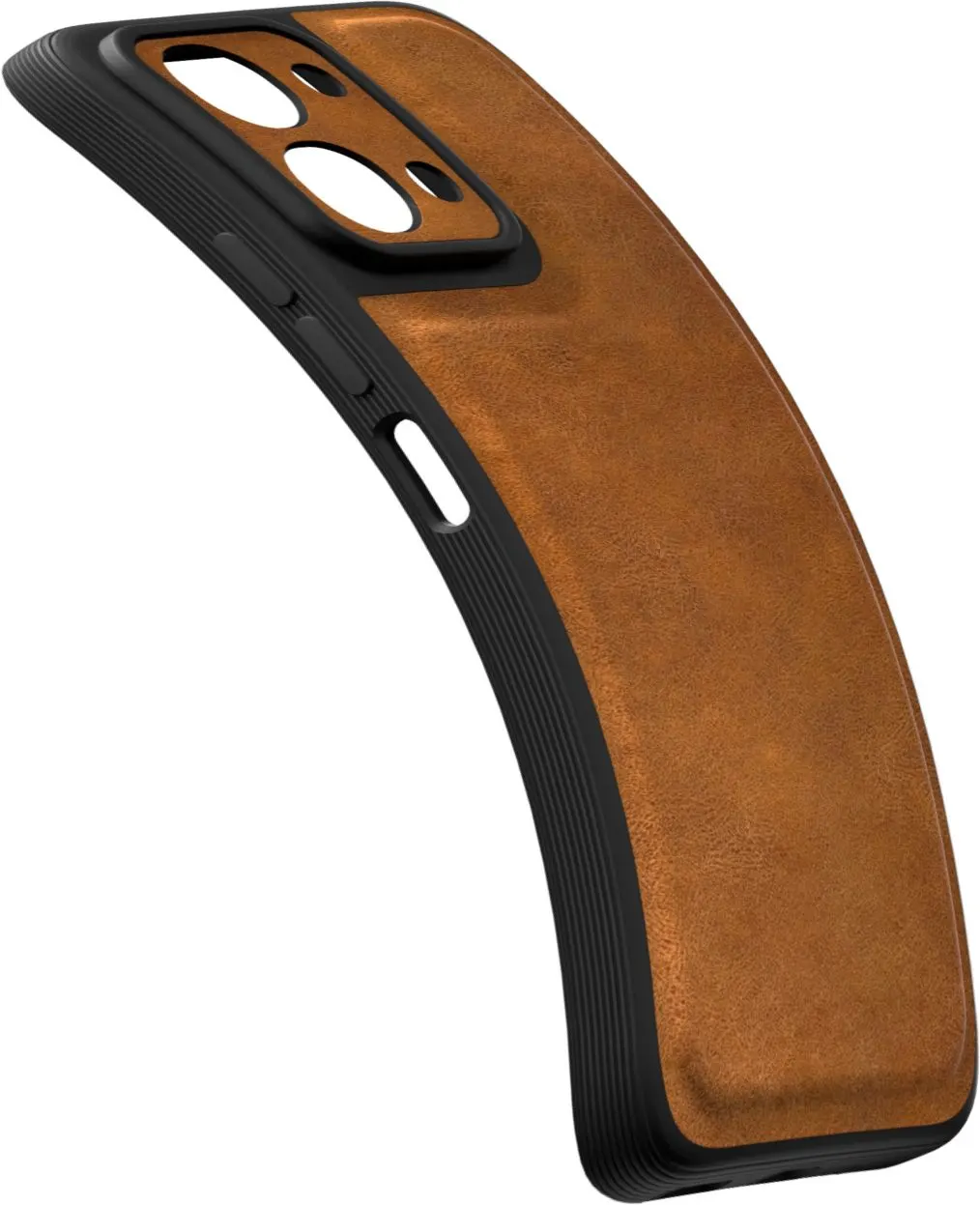 Xolia Back Cover for iQOO Z11x 5G (Brown, Camera Bump Protector, Artificial Leather, Pack of: 1) — image 4 of 5