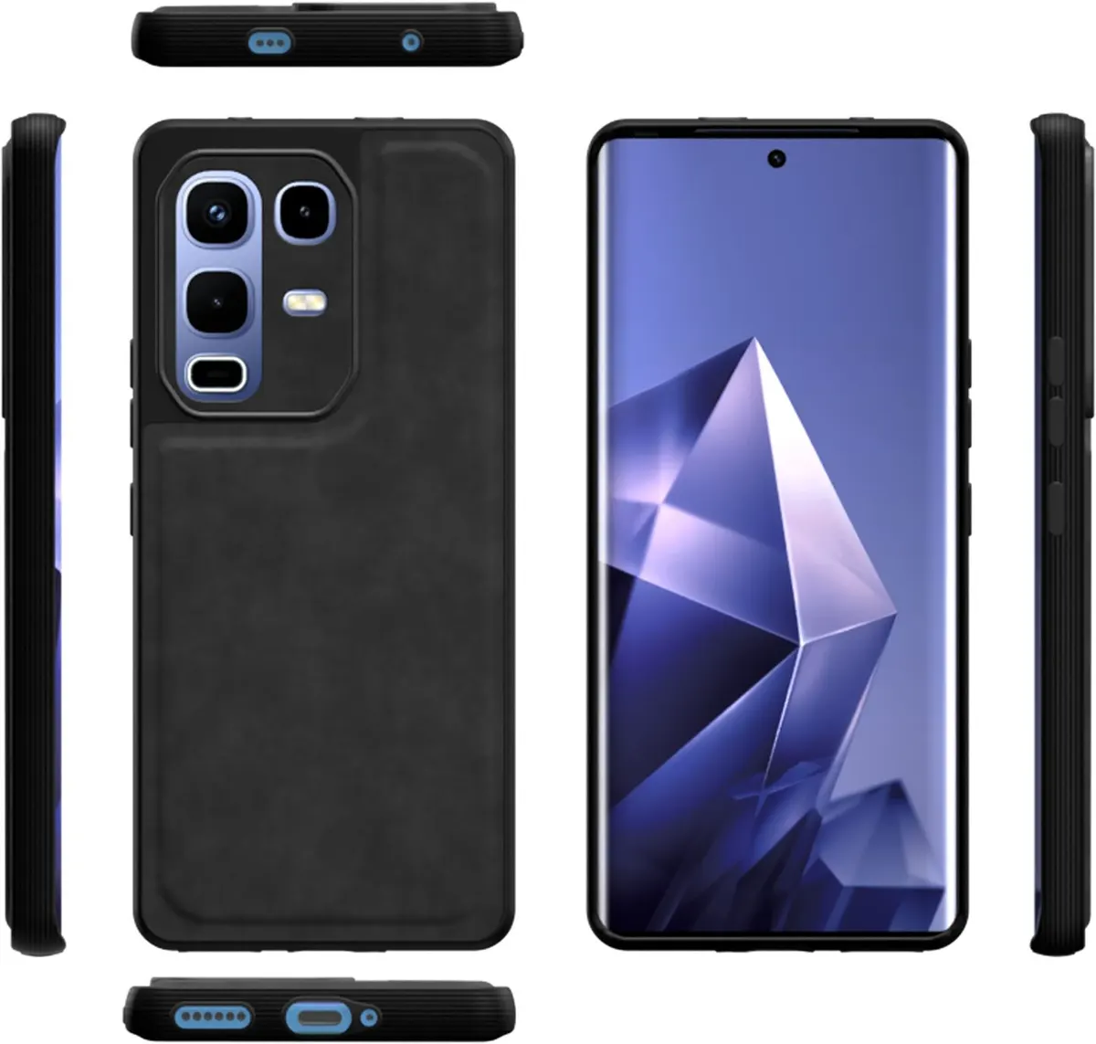 Xolia Back Cover for Infinix Note 50s 5G+ (Black, Camera Bump Protector, Artificial Leather, Pack of: 1) — image 4 of 4