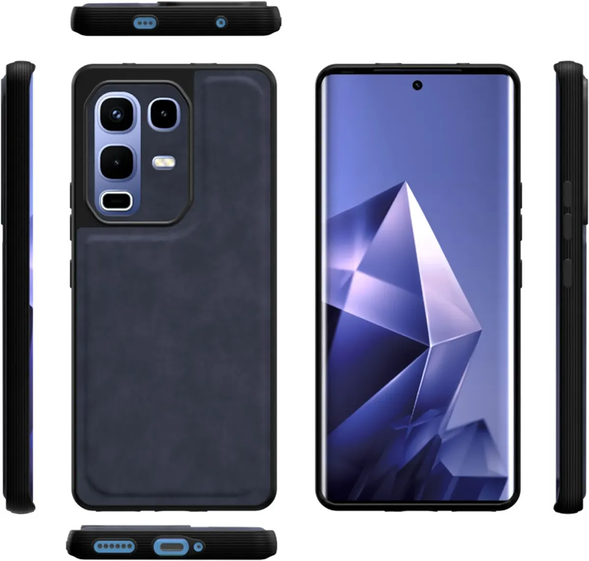 Xolia Back Cover for Infinix Note 50s 5G+ (Blue, Camera Bump Protector, Artificial Leather, Pack of: 1) — image 2 of 4